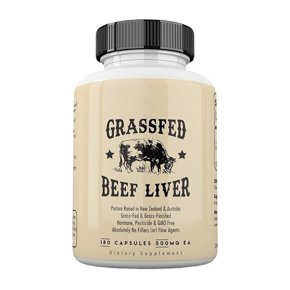 Supplements Grass Fed Beef Liver 180Caps