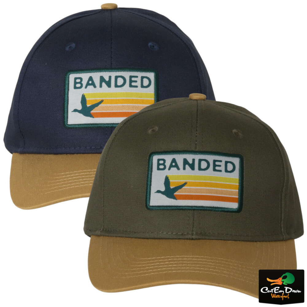 NEW BANDED GEAR SUN-STREAM PATCH LOGO HAT BALL CAP