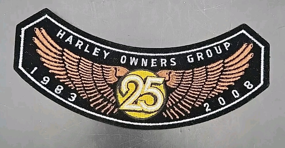 Harley Davidson Owners Group 25 Years HOG Patch Pin Membership Collector Set