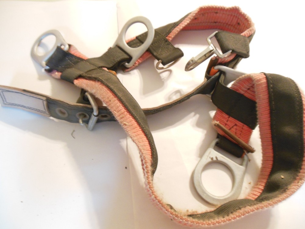 Tree Pole Climbing Lineman Construction Harness Gear Used
