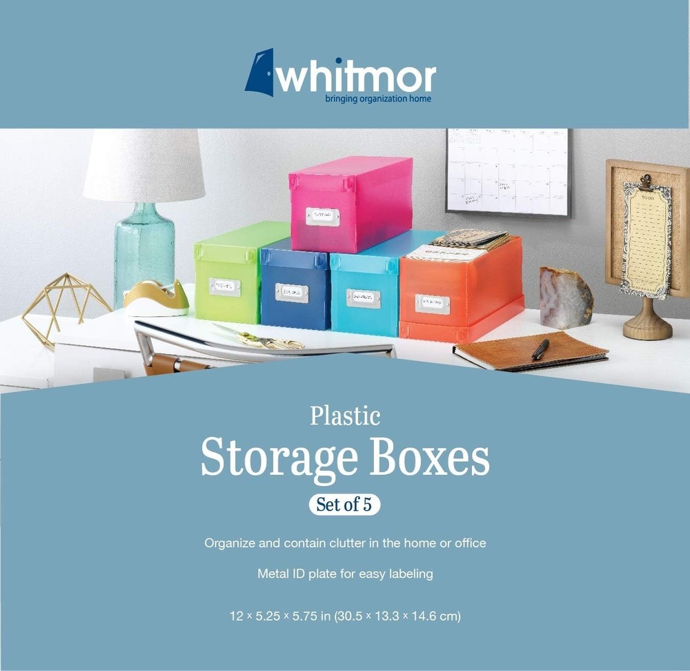 Stackable CD Boxes in Assorted Colors - Perfect Plastic Storage for Music Lovers
