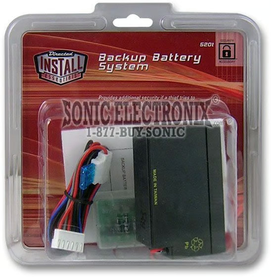 DIRECTED 520T 12V Backup Battery & Sensor for Car Alarm Security Systems