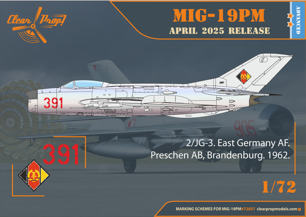1/72 Clear Prop! CP72057MiG-19PM plastic model kit
