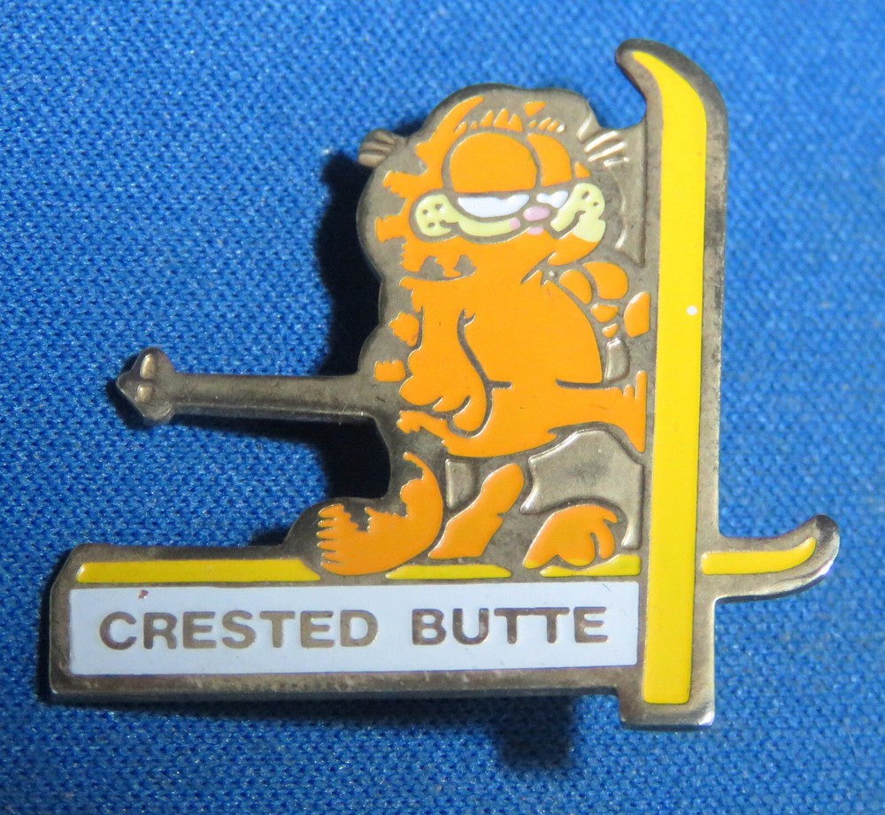 Crested Butte Colorado Garfield Ski Pin