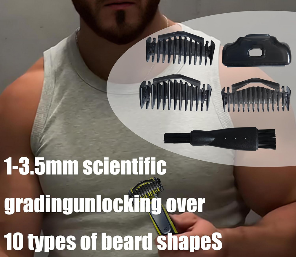 Guards Kit, Adjustable Replacement Trimmer One Blade Guards, Adjustable Guide Co