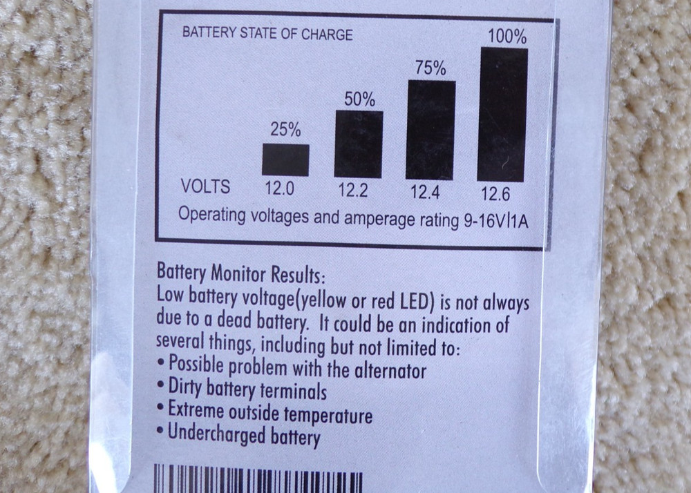 Digital Car Battery Voltmeter LCD Display @h20