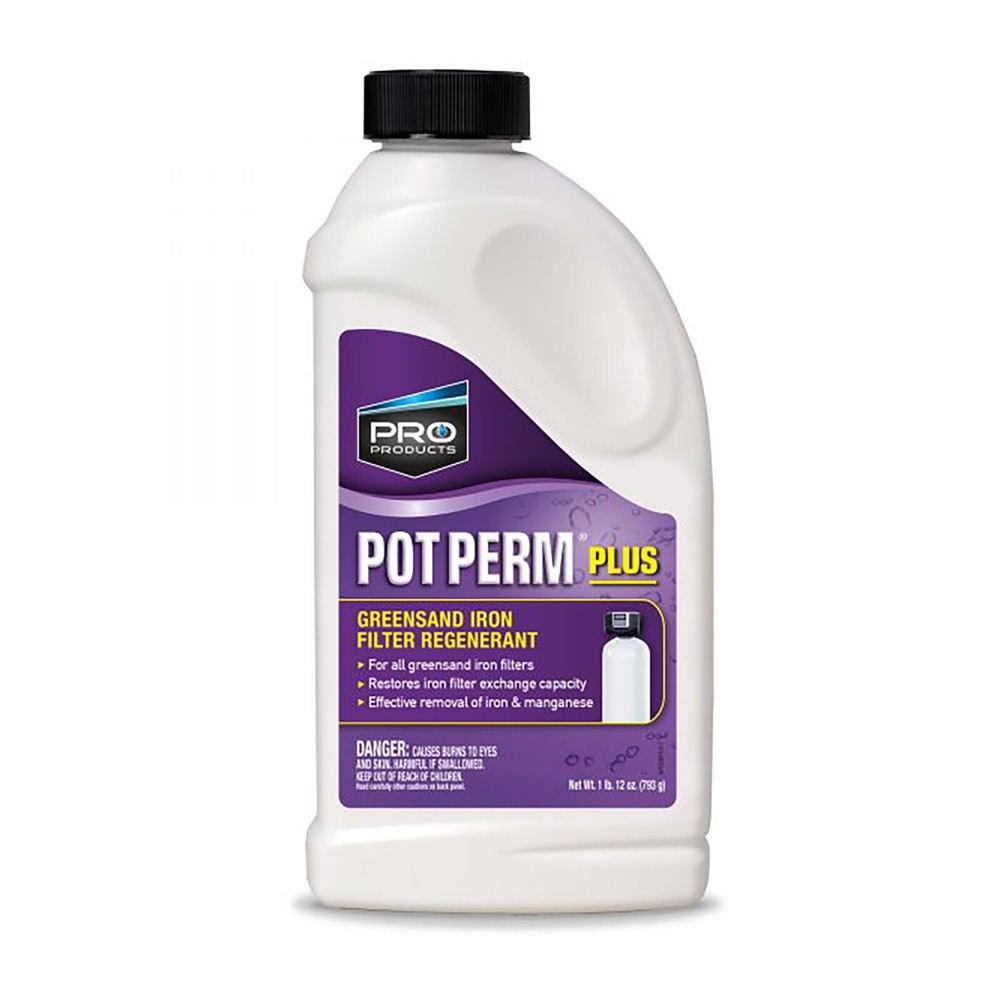 Pro Products KP02N Pot Perm Plus Greensand Iron Filter Regenerant 28oz bottle