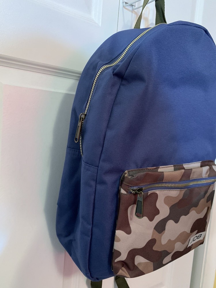 NEW JDB JADYN CAMO Blue BACKPACK BAG NWT