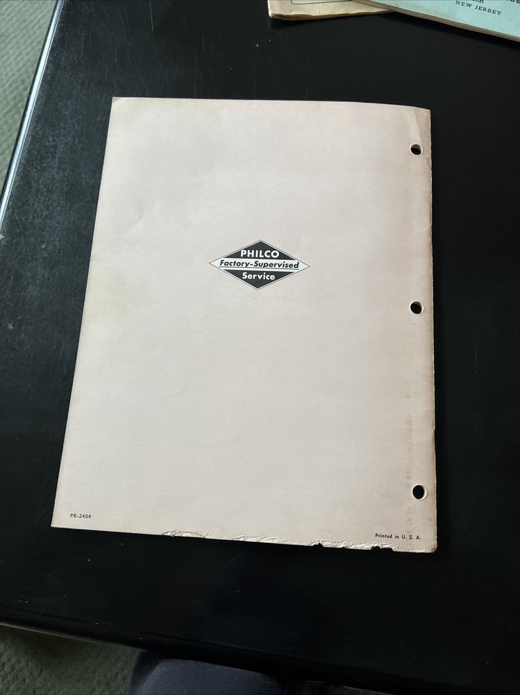 1952 PHILCO Radio home study, electronics reference manual brochure