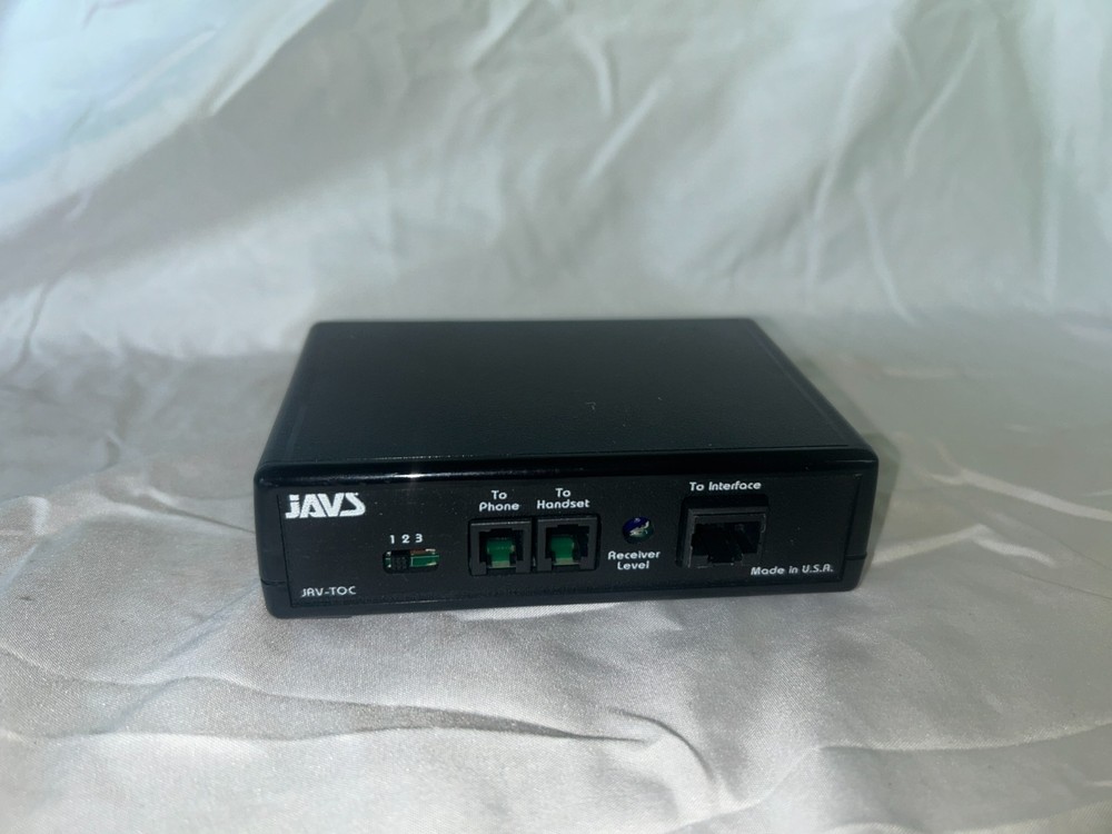 JAVS TOC Sound Control Phone Interface Court System Recording Component WORKS