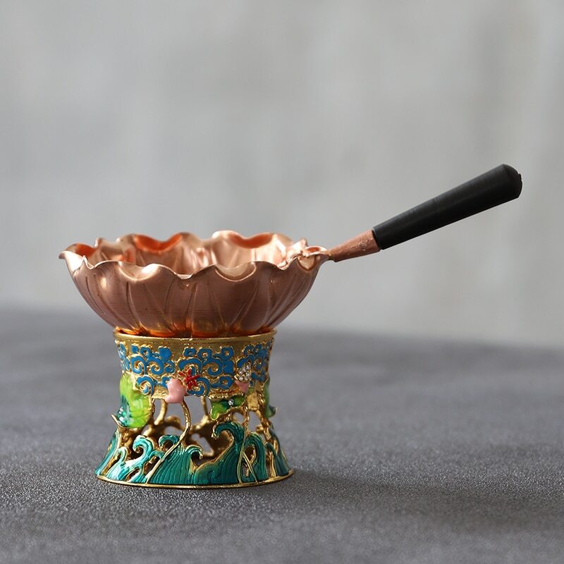1pc Chinese Traditions Copper Tea Strainers Handmade Tea Filter Accessories Set
