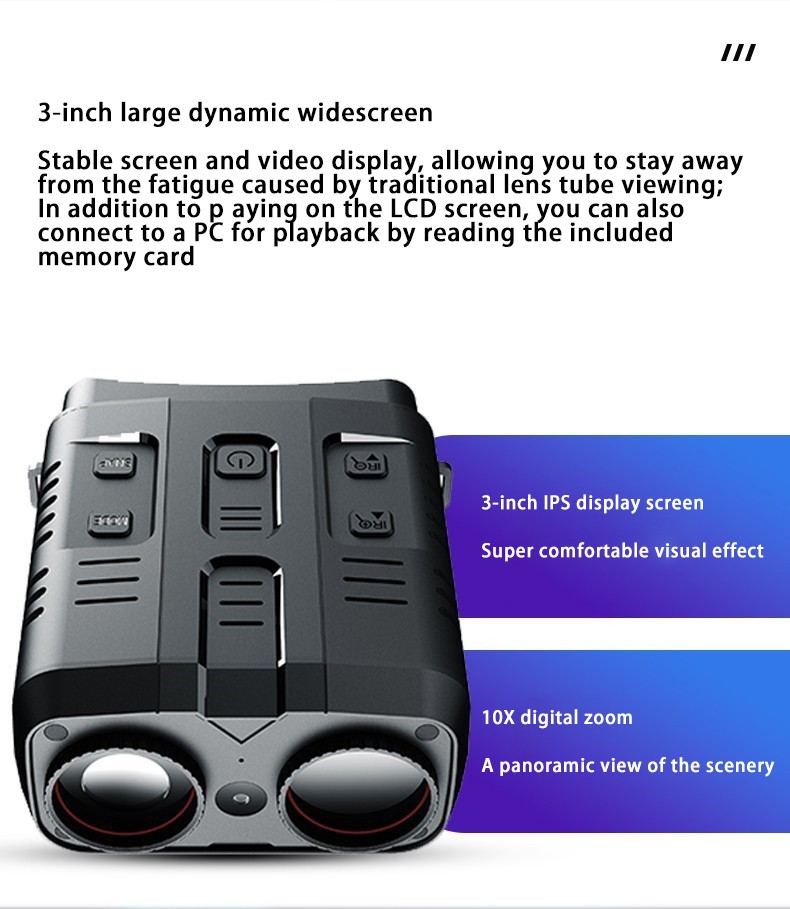 N009 3-inch TFT Screen Night-Vision Device Binoculars Observation Object Tool