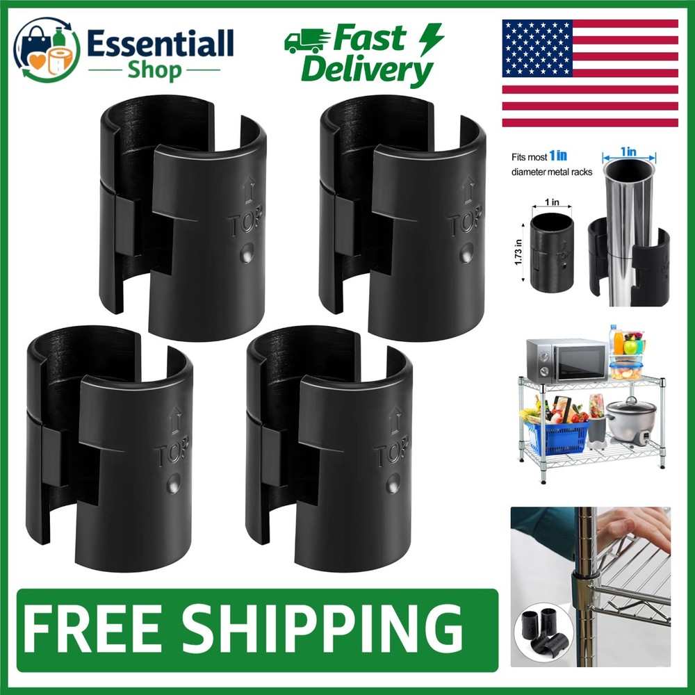 Durable 8-Piece Wire Shelving Lock Clips for 1-Inch Posts - Smart Replacement