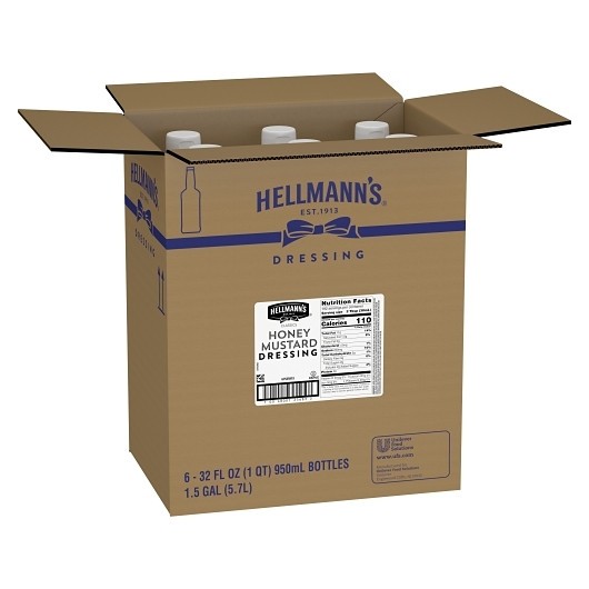 Hellmann s Classics Honey Mustard Dressing, 32 Ounce, 6 Per Case