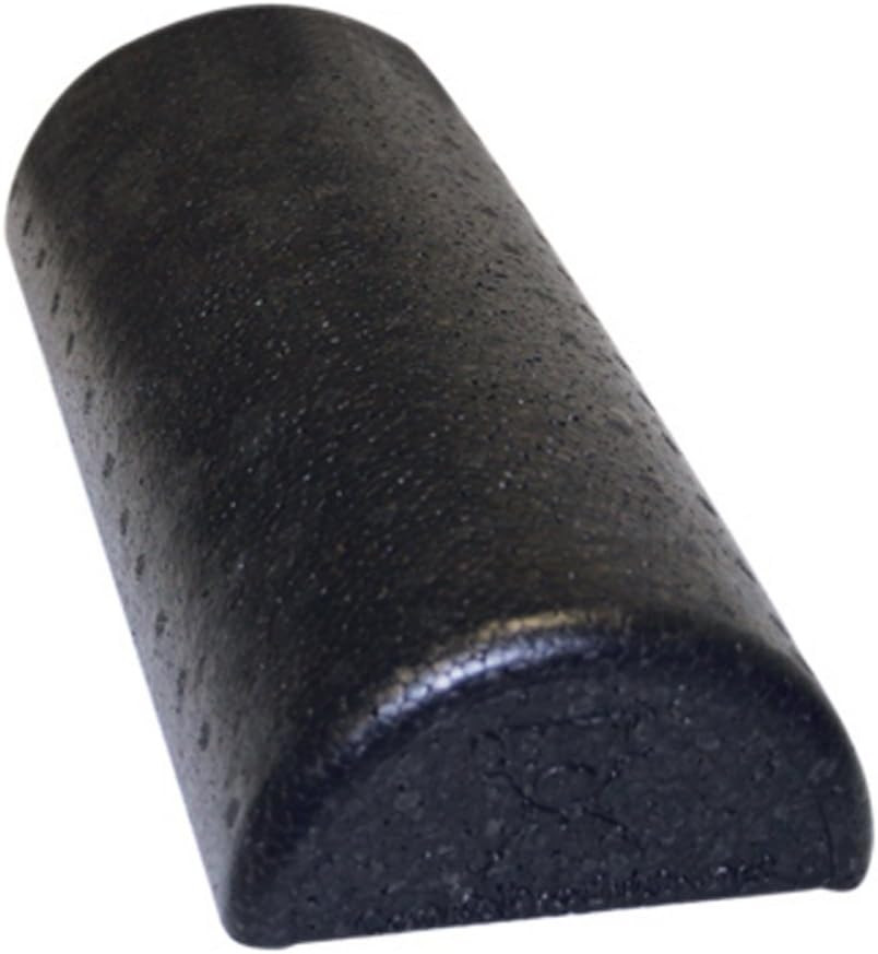 Cando High-Density Black Half Roller, 6 X 12
