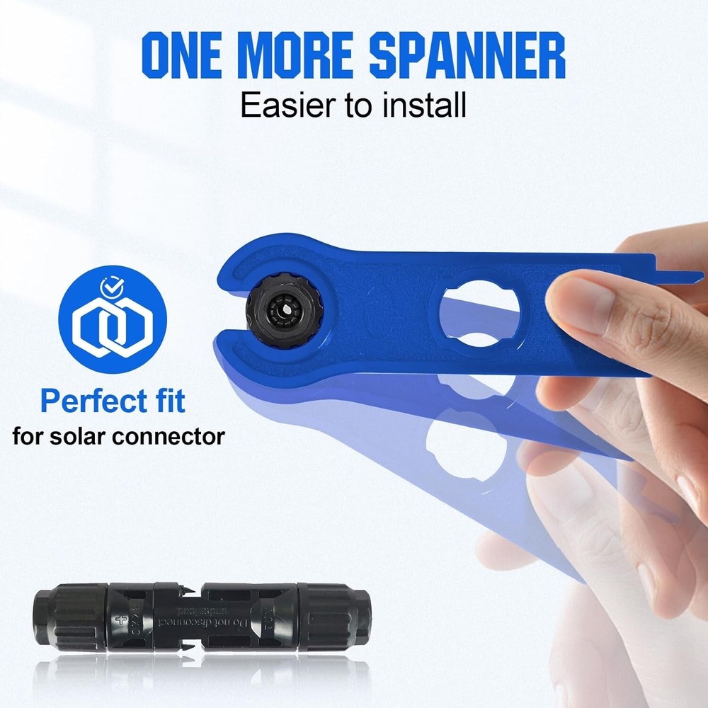 Complete Solar Installation Toolkit: Crimper, Connectors & Spanners – 13 PCS