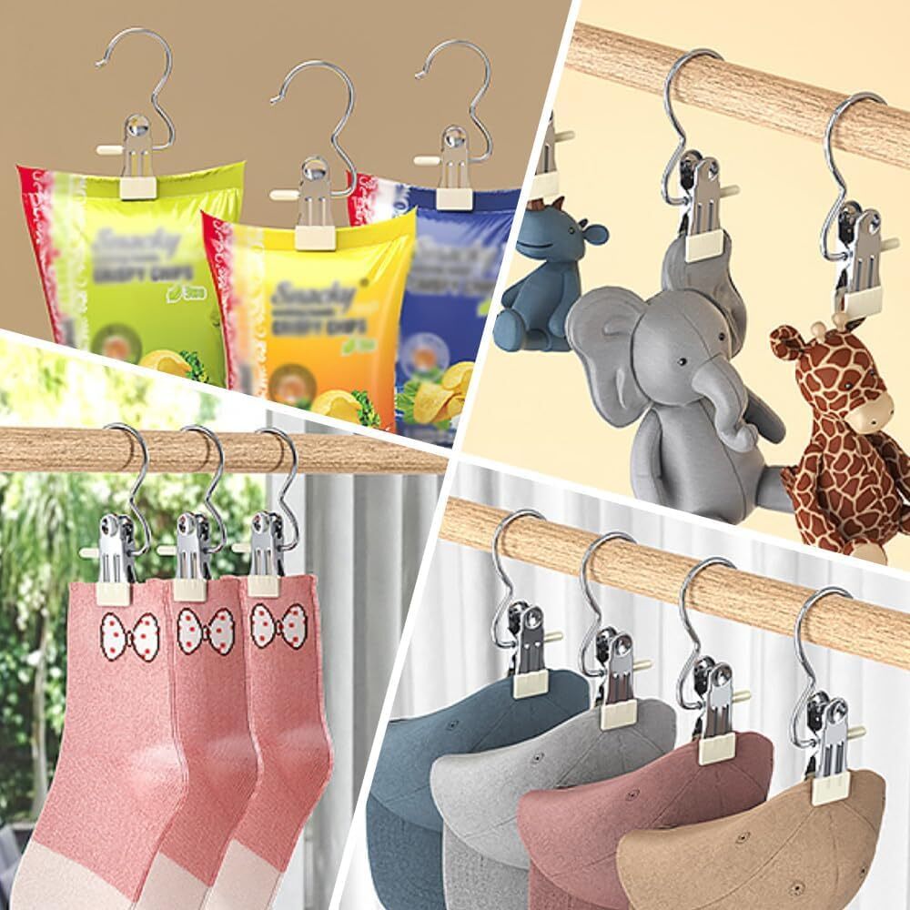 Multi-Functional Home Travel Clothes Rack. Space-Saving Hat Clothes and Trous...