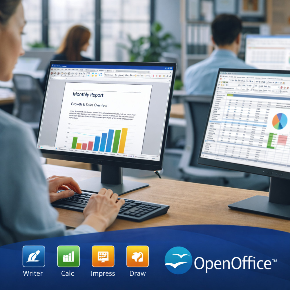 Apache OpenOffice Ultimate Version USB + DVD | Office Suite for Windows