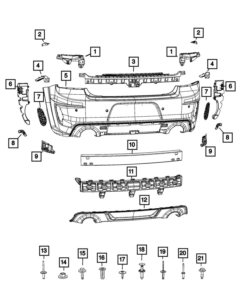 Genuine Mopar Blind Spot Module Bracket Left 68571673AA