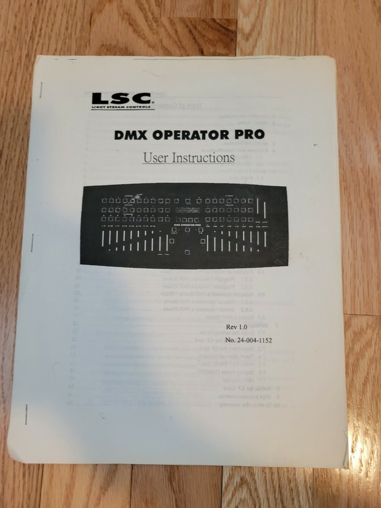 DMX operator pro instructions