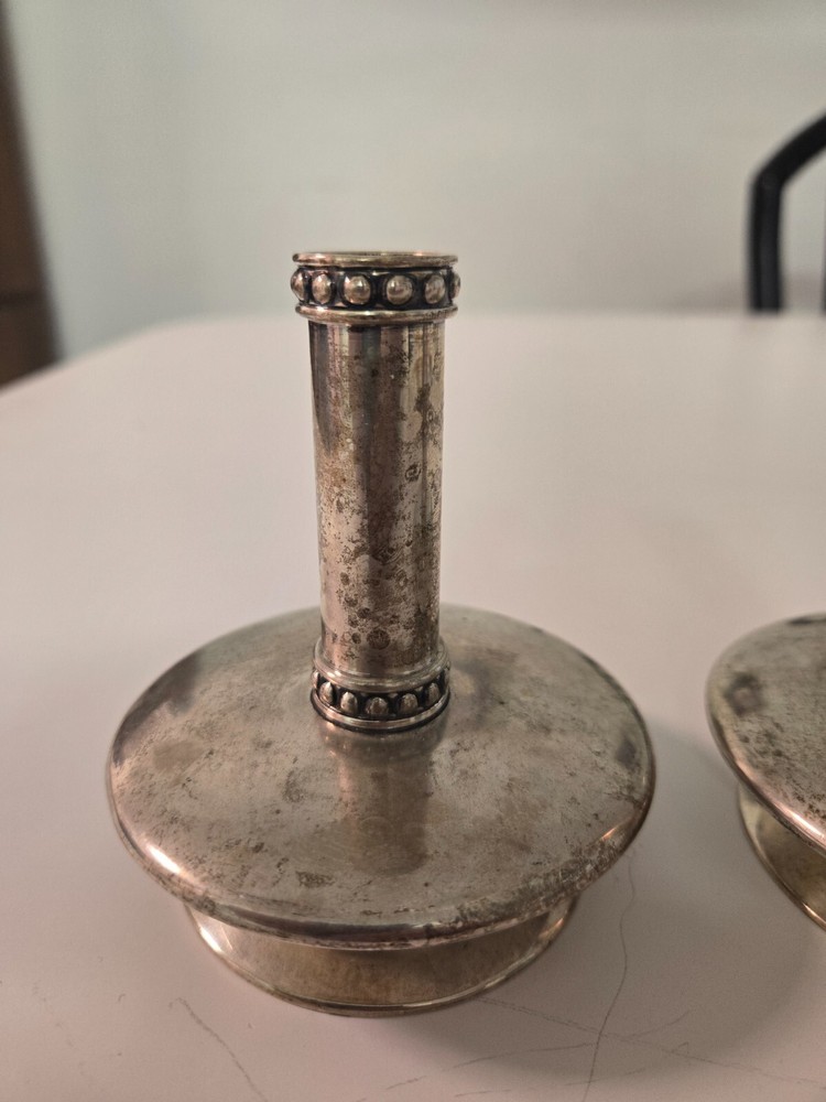PAIR OF BUCCELLATI SILVER CANDLESTICKS