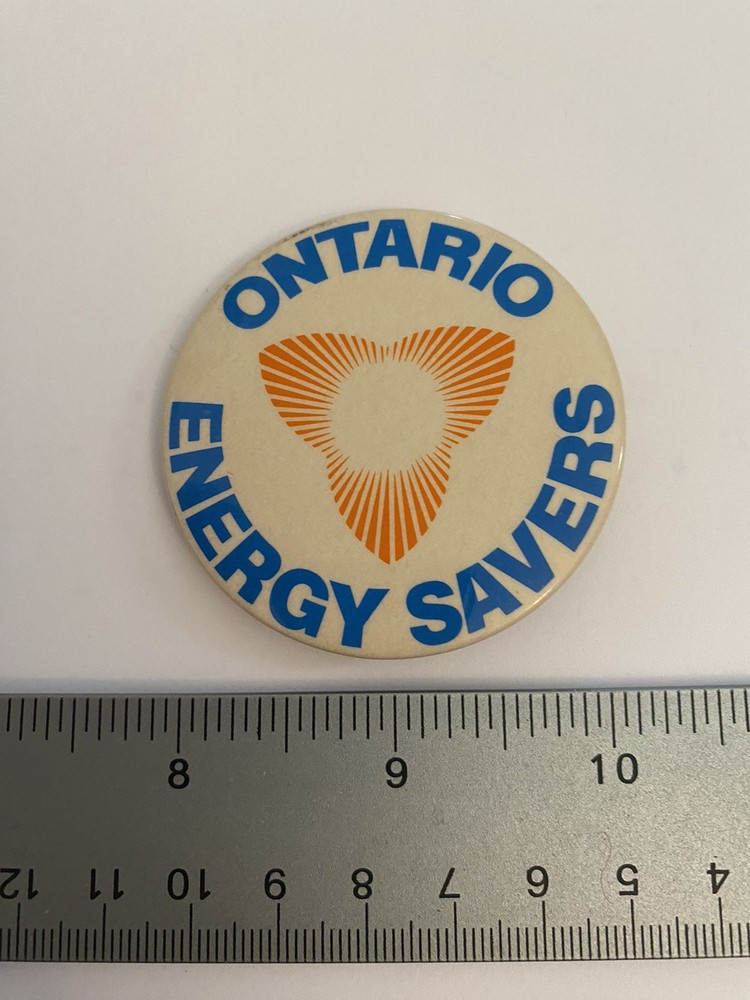 Ontario Energy Savers Pin Back Button P164