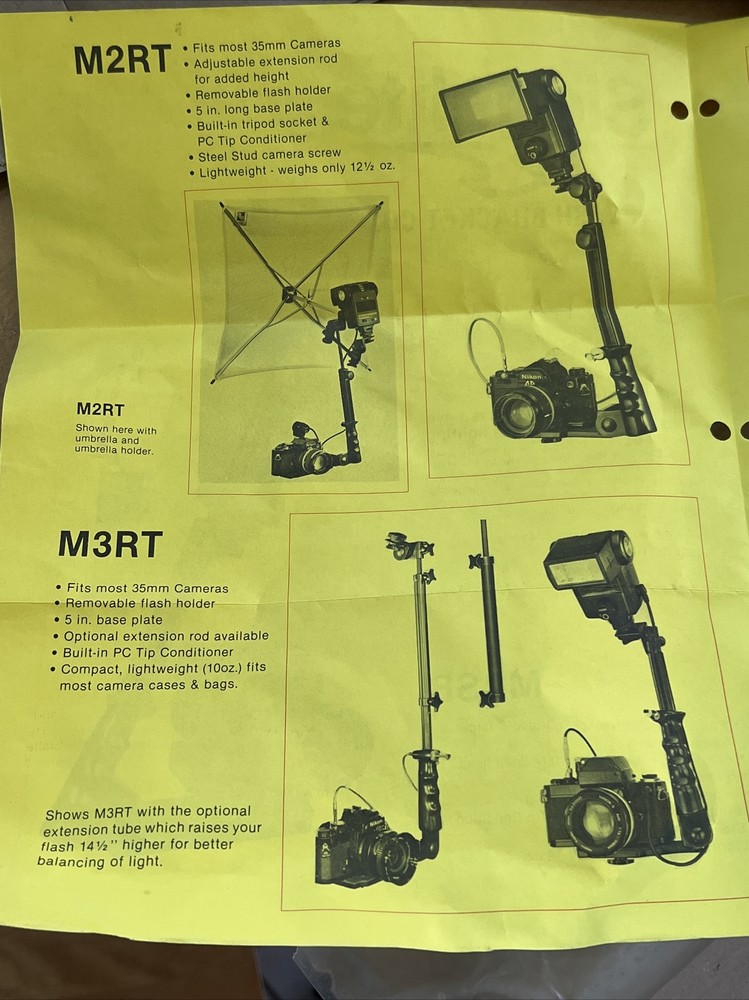 Siegelite M4 Strobe & Camera Flash Bracket New Older Stock