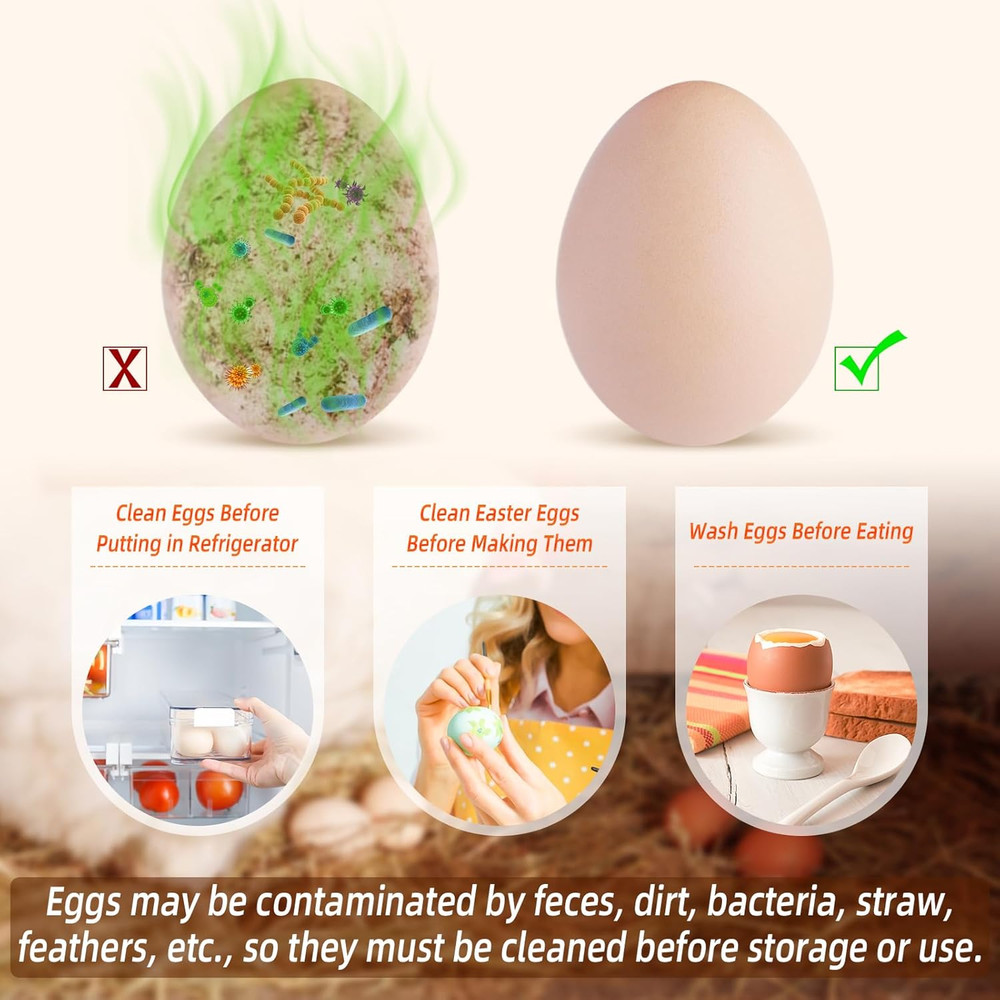 Creative Chicken-Shaped Egg Washer & Scrubber – Silicone Egg Cleaning Brush