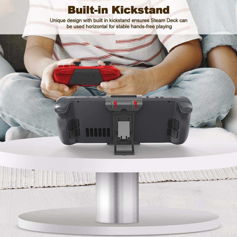 Foldable Console Desktop Back Holder Wall-Mounted Storage Bracket For Steam Deck