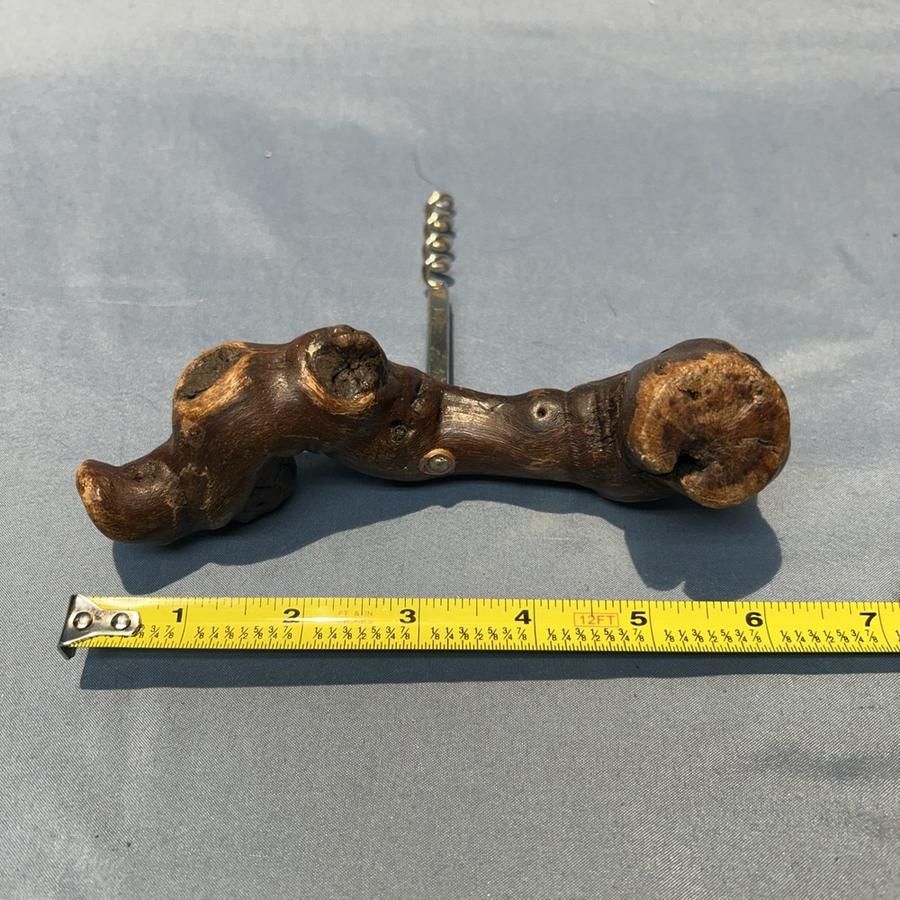 Custom Burl Wood Handle Corkscrew Bottle Opener