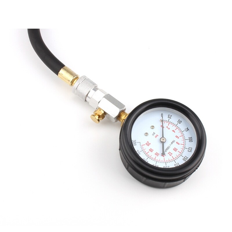 Compression Tester Small Engine Cylinder Test Pressure Gauge Tool Car
