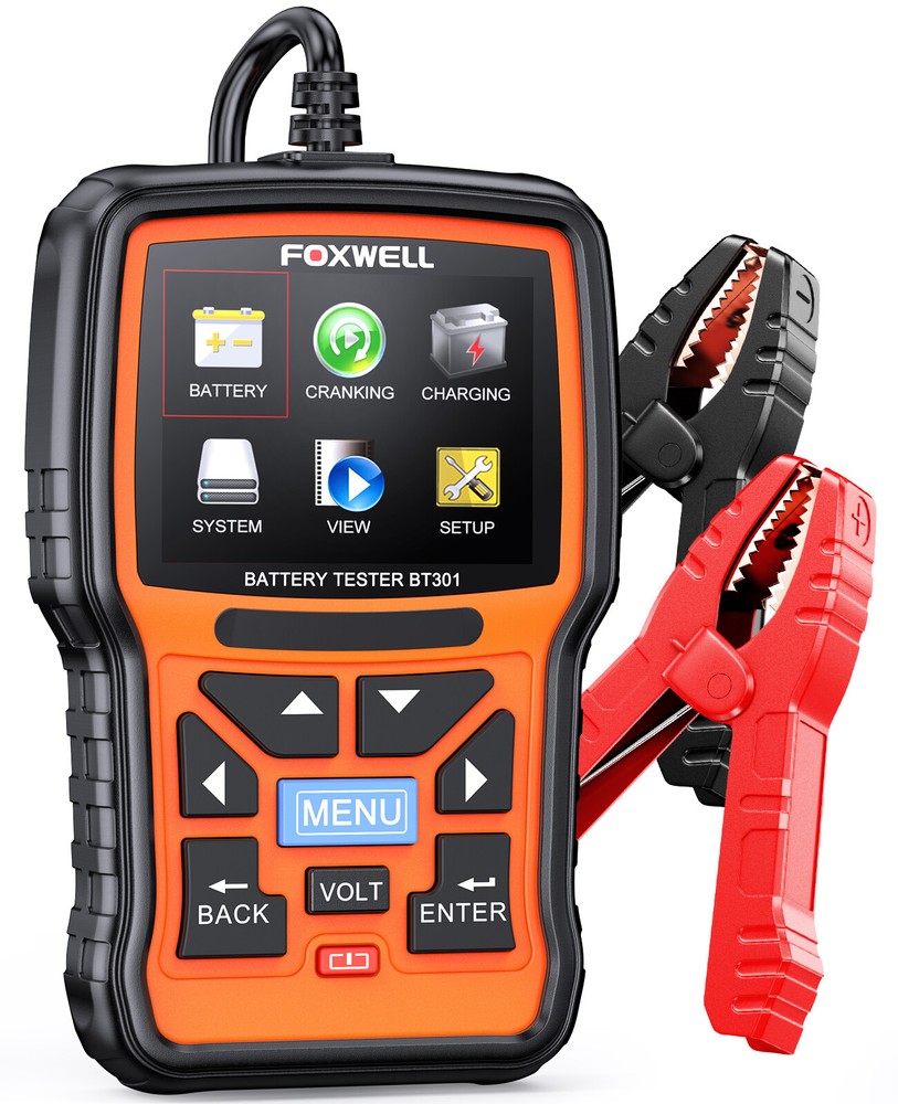 FOXWELL BT301 Battery Tester Load Drop Charging System Checker Analyzer Tool 12V