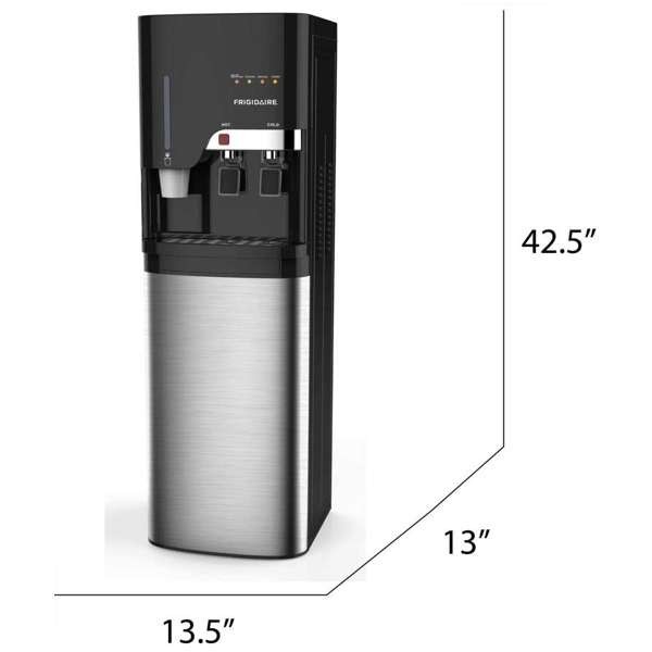 Frigidaire, Hot/Cold Water Cooler, Bottom Loading, With Cup Storage, SS