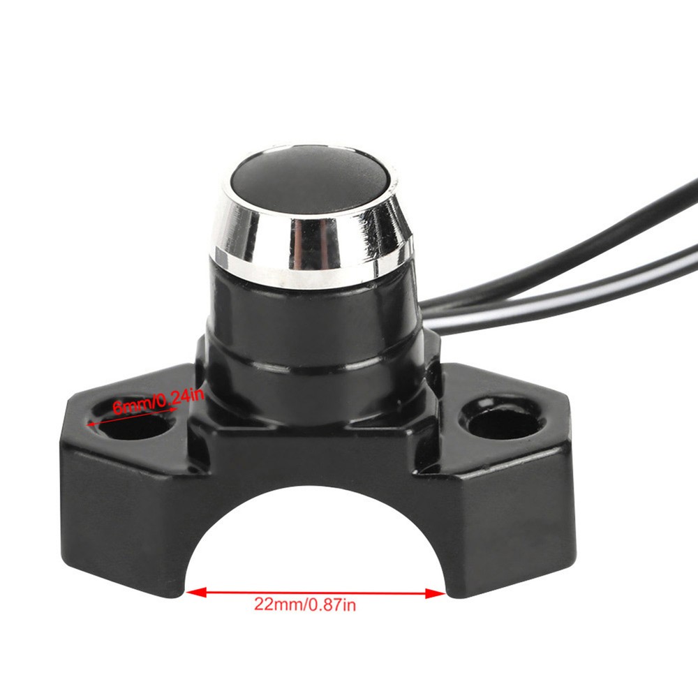 22mm Motorcycle Motorbike Handlebar CNC Engine Start Stop Kill Button Switch BT