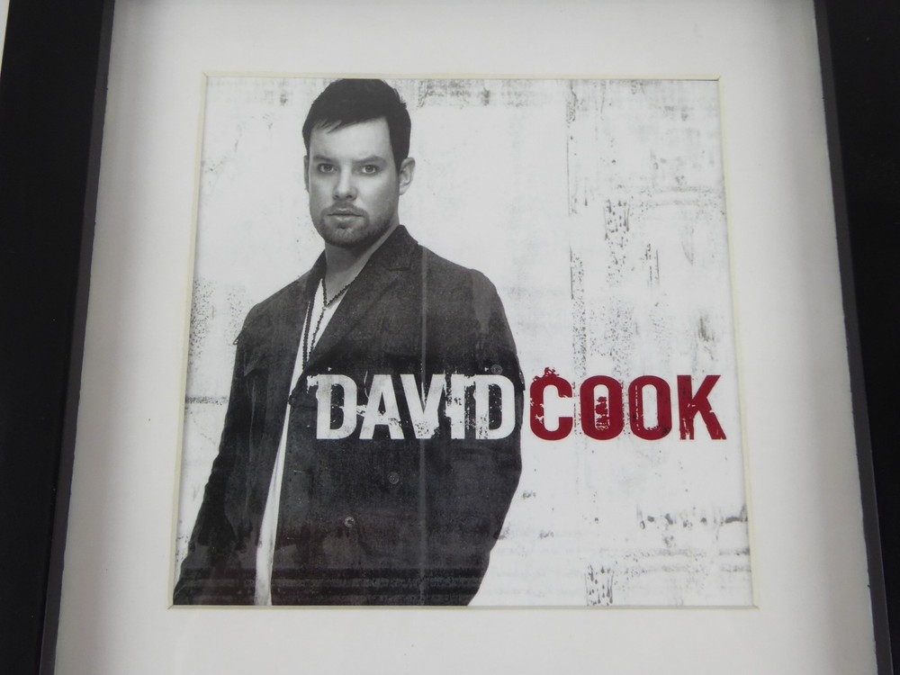 David Cook Signed Autographed Framed Display Matted CD W/Cover