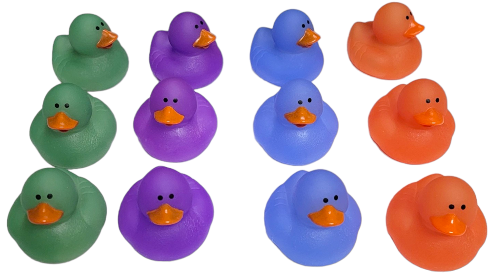 Color Changing Rubber Ducks (12 Pack) 2".