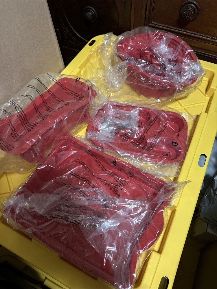 Cooks & Chefs Silicone Bakeware (7 Piece Set) Red