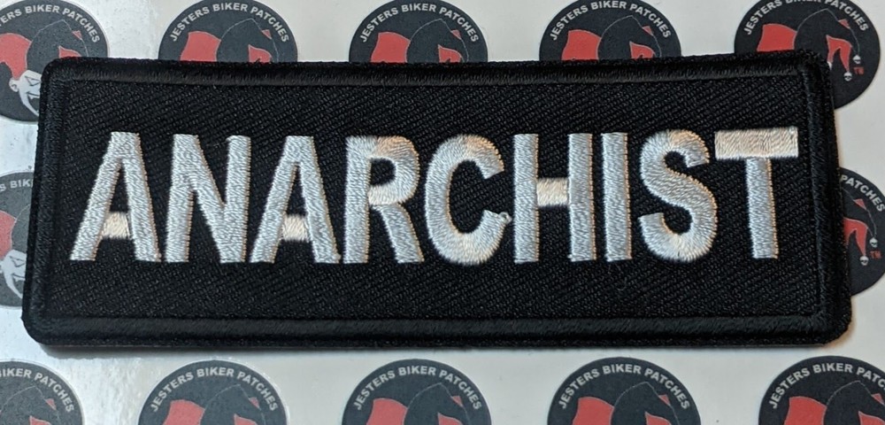 Anarchist Embroidered Biker Patch