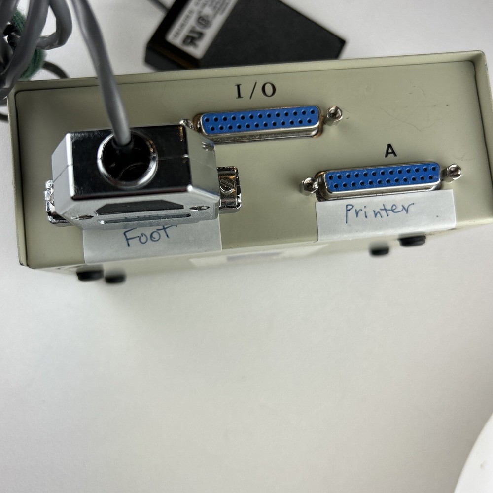 S.C.E. Data Transfer Switch, CNS Machine Switch / KVM, w/Foot Pedal