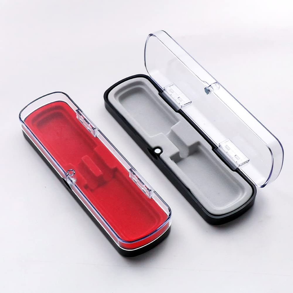 1 Piece Pen Case Box Plastic Storage Display Pencil Cases Red