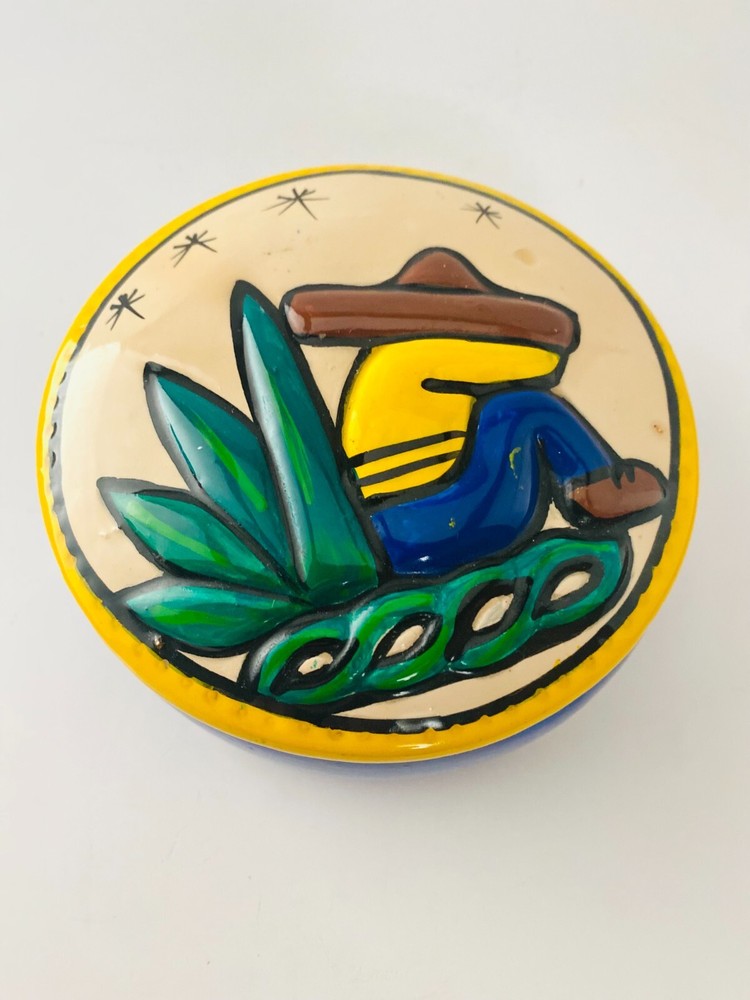 Ceramic Trinket Box Mexico Mazatlan