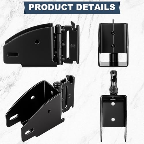 4 Pack E-Track Swivel Wood Beam End Socket, Shelf Brackets for 2x4 & 2x6