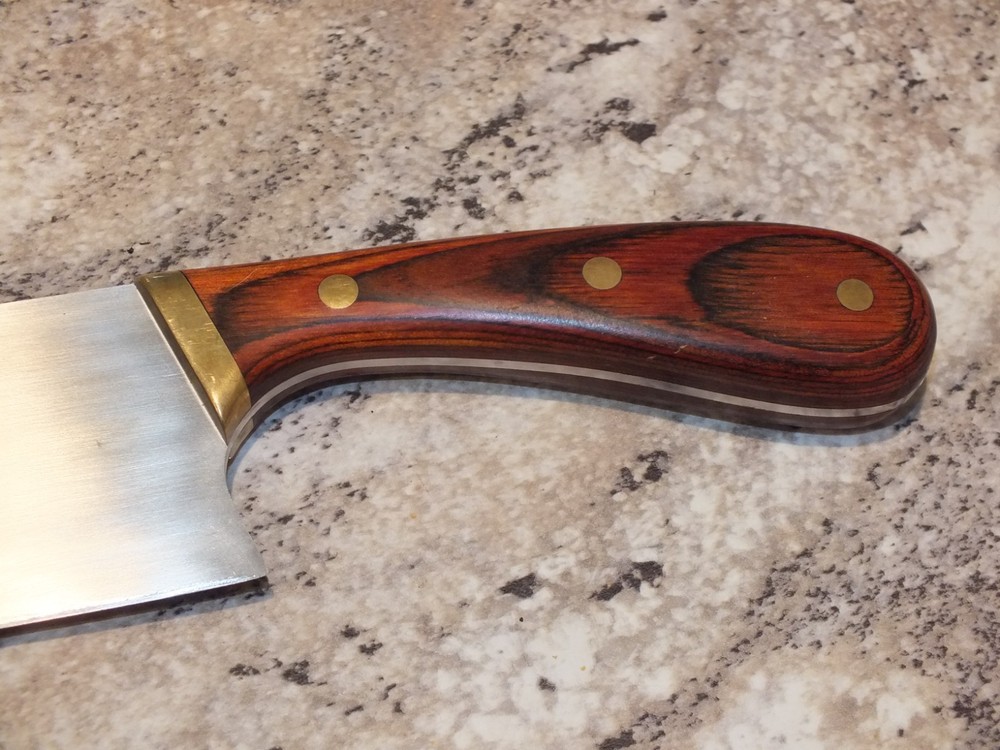 Rare John Leitch Custom Etched Large Knife 10.5" Blade