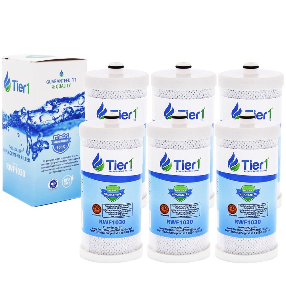 Fits Frigidaire WFCB WF1CB Comparable Tier1 Refrigerator Water Filter 6 Pack
