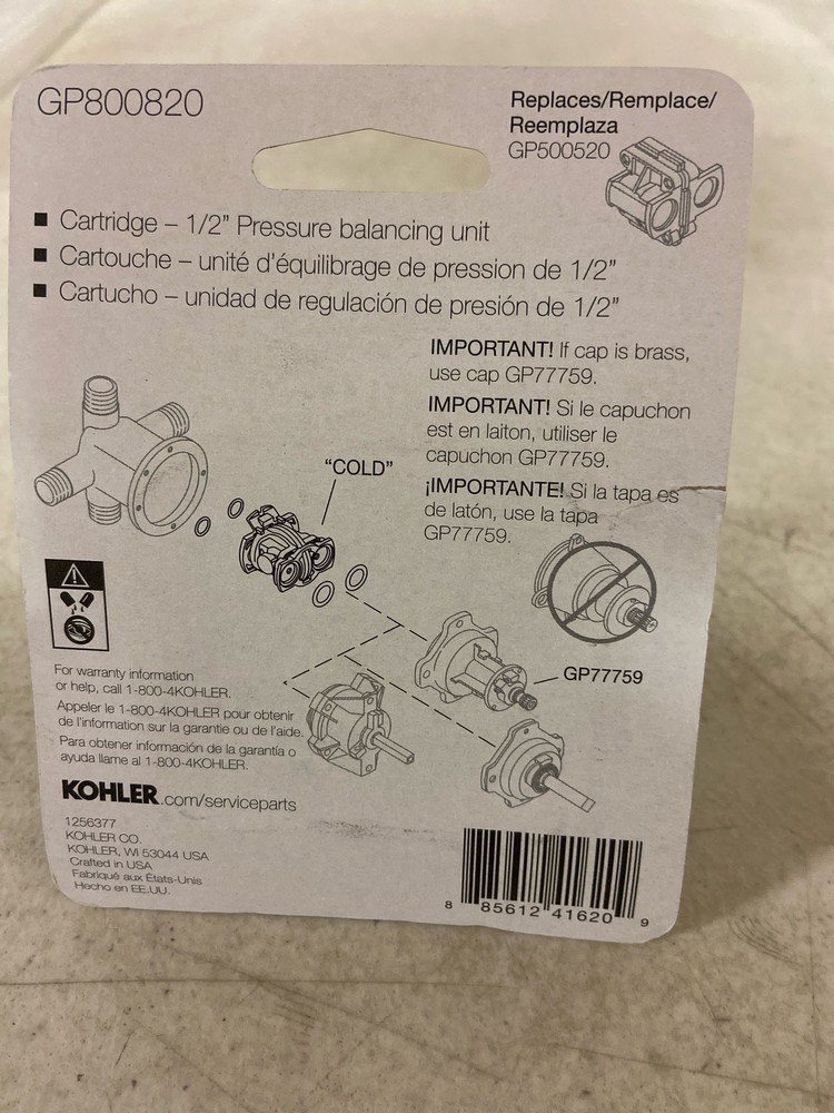 Kohl GP800820 - PBU SERVICE KIT