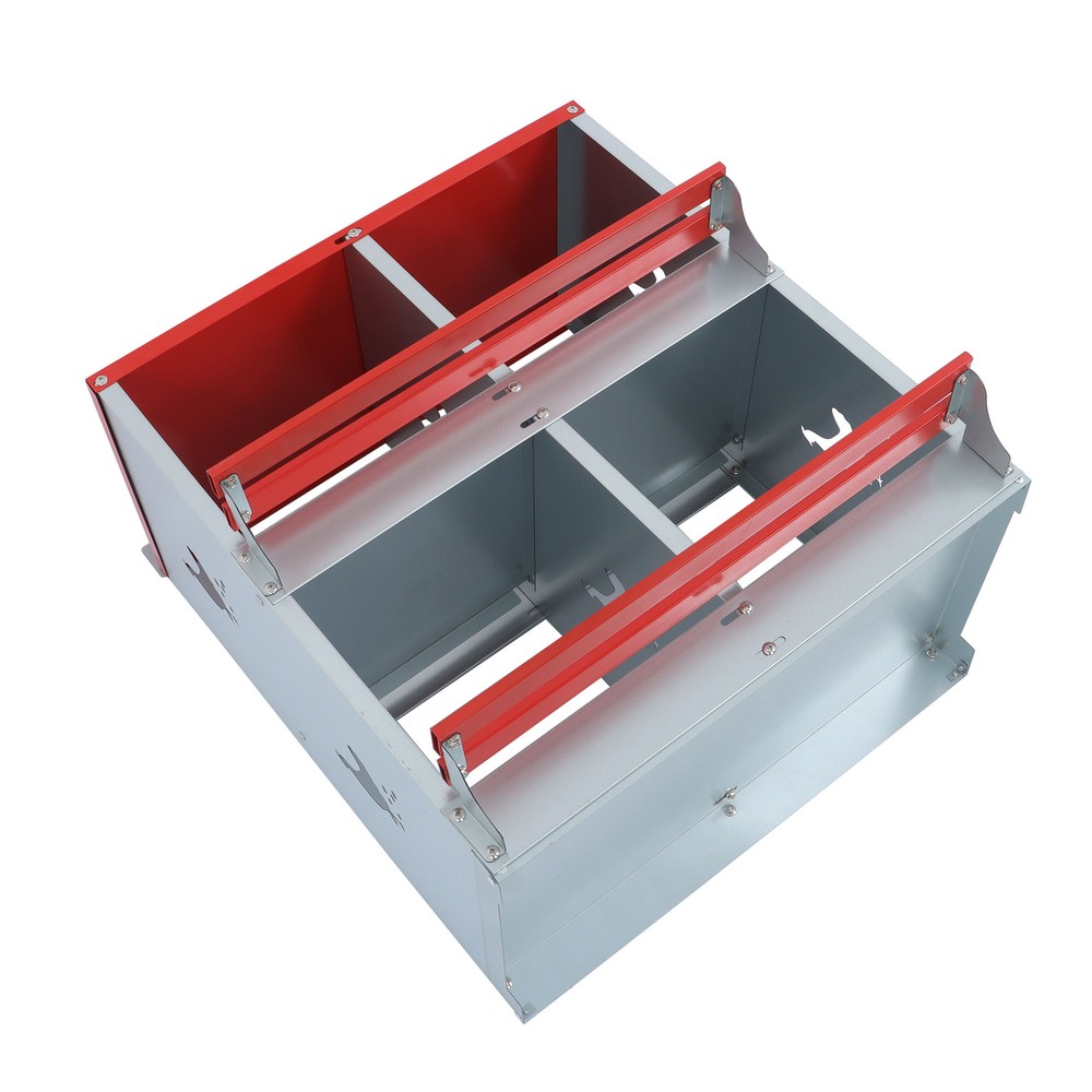 LABLT 4 Compartment Chicken Nesting Boxes Metal Poultry Nest Box Wall Mount