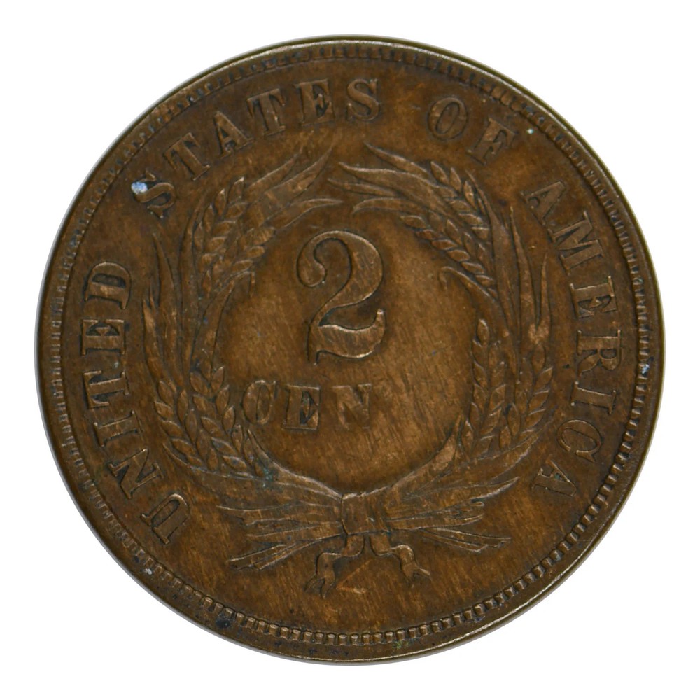 1864 Two Cent Piece Very Fine Condition