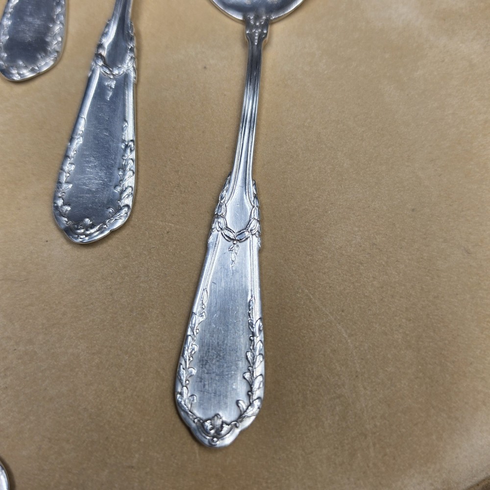 Solid Silver Ice Cream Spoons, Wolfers Brothers