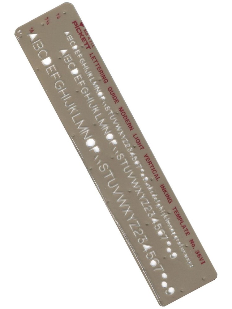 Pickett Modern Light Lettering Guide # 36 V-I - lettering guide
