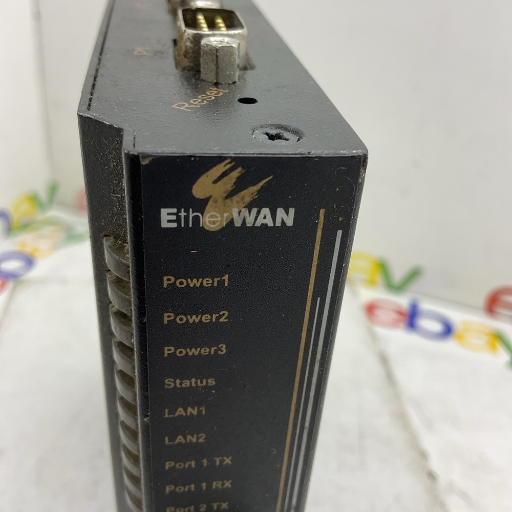 Etherwan SE6304-00B Serial Device Server w/ 2-10/100TX Working Order Free Ship